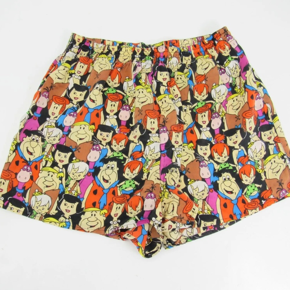 Vintage Flinstones 100% Silk by Briefly Stated Boxer Shorts